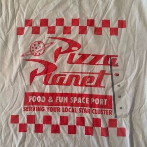 Disney Red and White Pizza Planet Tank Top